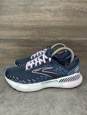 Brooks Glycerin GTS 20 Peacoat Ocean Size 6.5 Womens Running Shoes 1203701B499